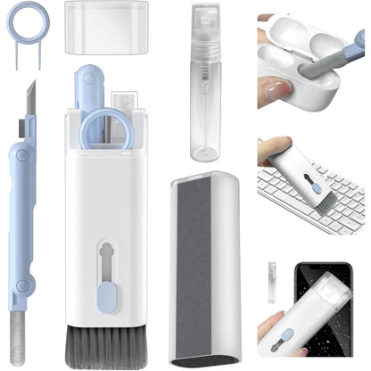 Mini portable Multifunctional 7 In 1 cleaning tool kit