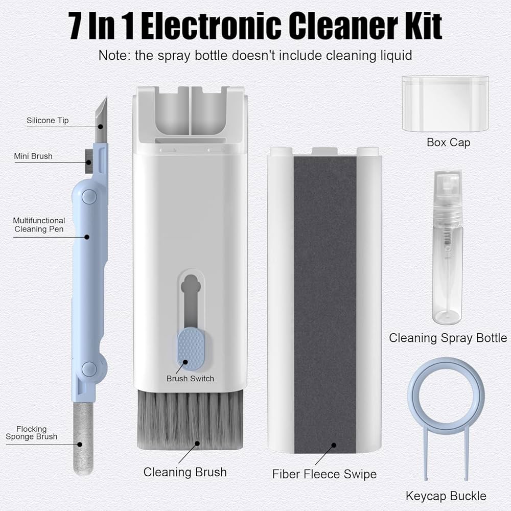 Mini portable Multifunctional 7 In 1 cleaning tool kit