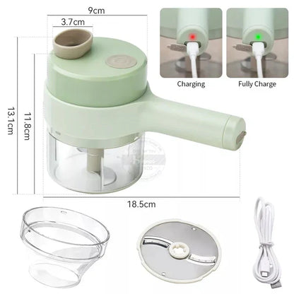 4 in 1 Electric Handheld Hammer Vegetable Cutter