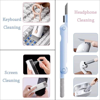 Mini portable Multifunctional 7 In 1 cleaning tool kit